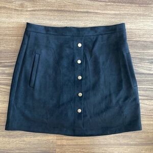 Black Suede feel Skirt